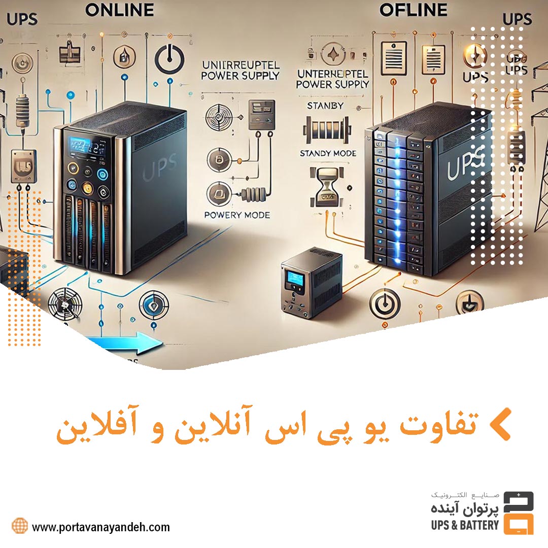 تفاوت یو پی اس آنلاین و آفلاین : راهنمای کامل